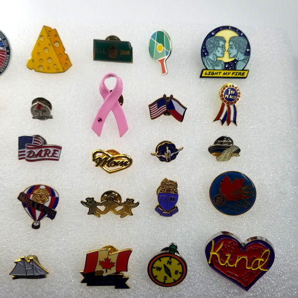 Mix Lot 25 Lapel Pins Vintage Current Assorted Themes Various Pinbacks - Picture 9 of 10